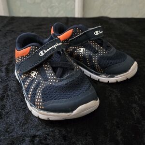 Champion Navy & Orange Toddler Sneakers Size 3W
